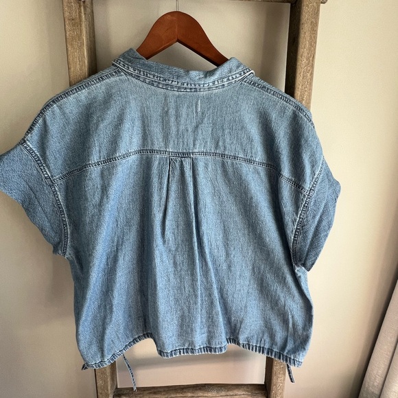 Madewell Light Blue Denim Shirt - Picture 3 of 6